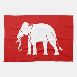 Siamese Elephant Kitchen Towel