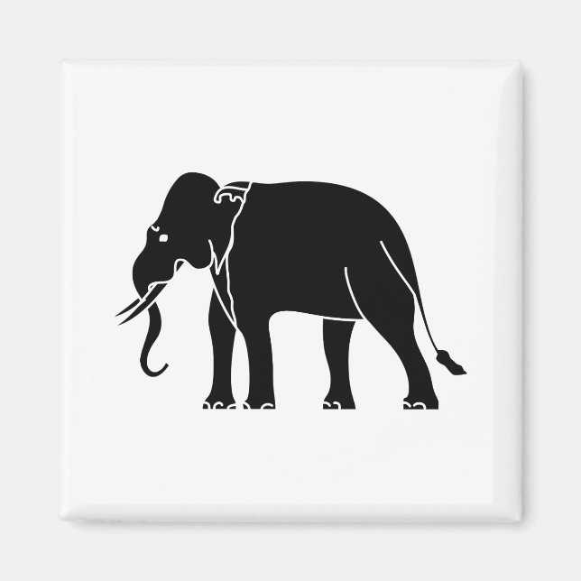 Siamese Elephant Magnet (Front)