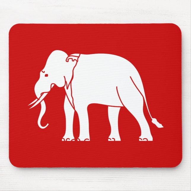 Siamese Elephant Mouse Pad (Front)