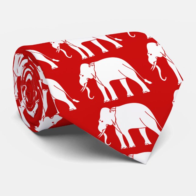 Siamese Elephant Neck Tie (Rolled)