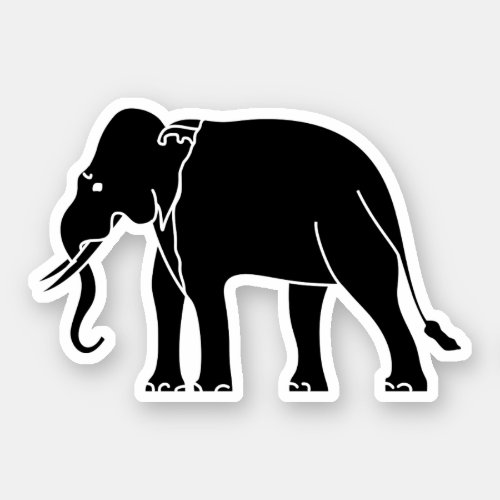 Siamese Elephant Sticker