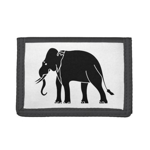 Siamese Elephant Trifold Wallet