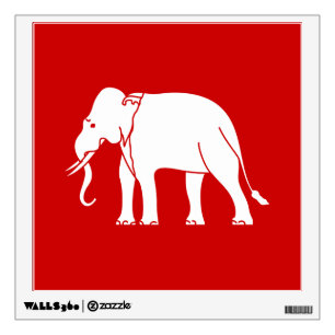 Siamese Elephant Wall Decal