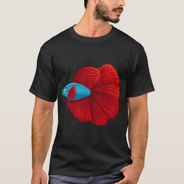 Siamese Fighting Fish, Betta Fish lover Tee Gift F (Front)