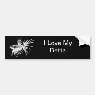 Siamese fighting fish- Betta splendens Bumper Sticker