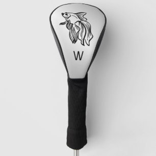 Siamese Fighting Fish Initialed Golf Head Cover