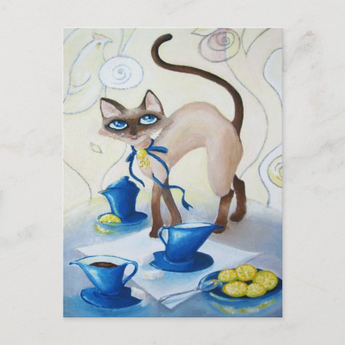 Siamese _ fine art postcard