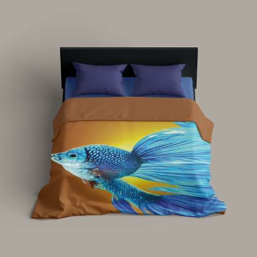 Siamese Fish Duvet Cover