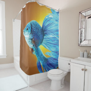 Siamese Fish Shower Curtain
