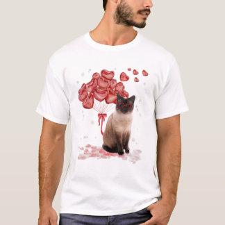 Siamese Heart Valentines T-Shirt