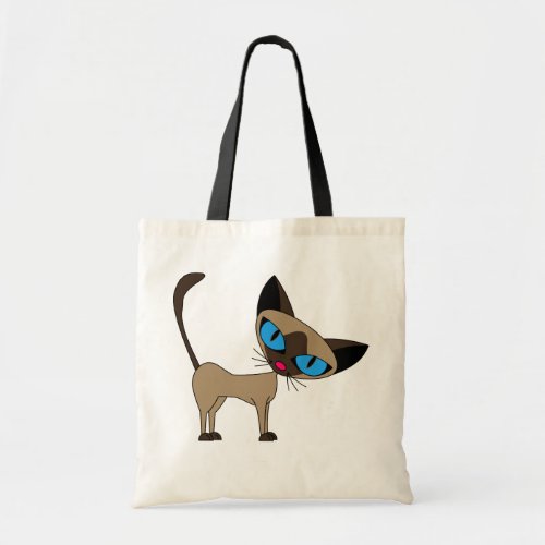 Siamese If You Please  _ Cartoon Siamese Cat Tote Bag