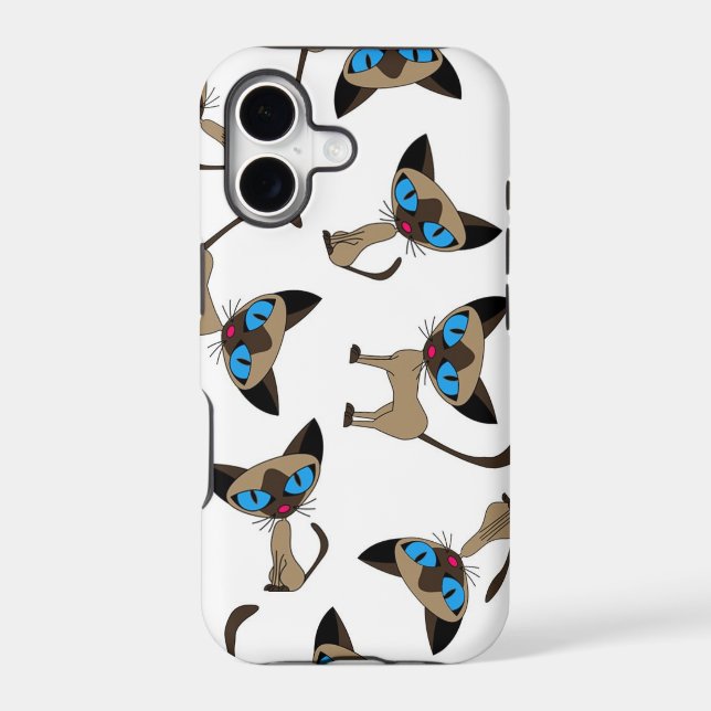 Siamese if you please print iphone case (Back)