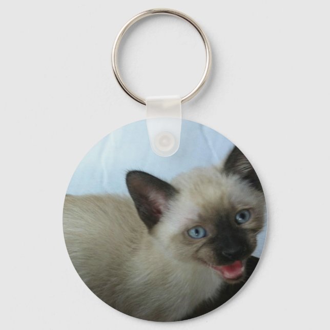 Siamese kitten key chain (Front)