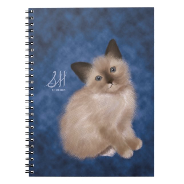 Siamese Kitten Notebook (Front)