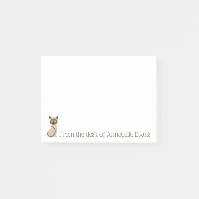 Siamese Kitty Post-it Notes (Front)