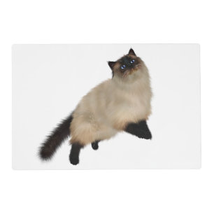 Siamese Long Hair Cat Placemat
