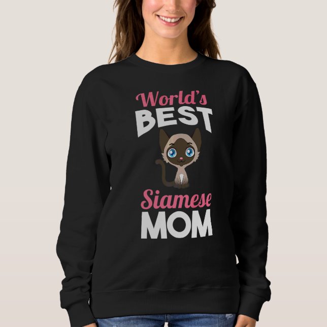 Siamese Mom  1 Sweatshirt (Front)