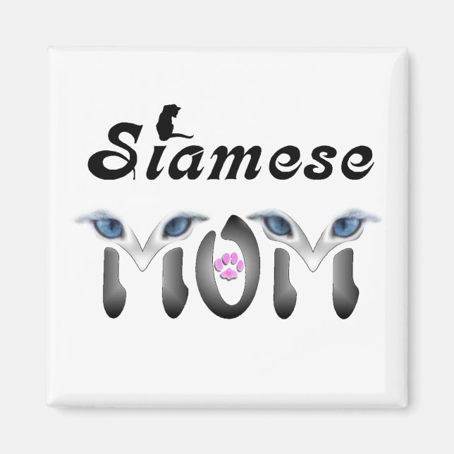 Siamese Mom Gifts Magnet (Front)