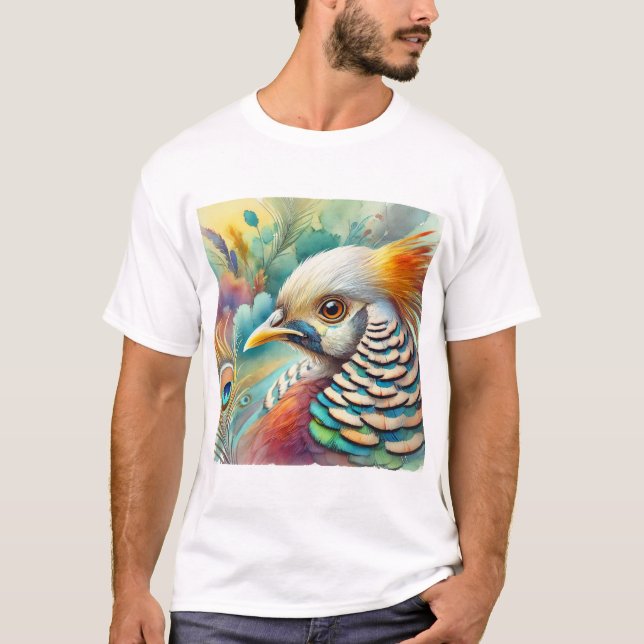 Siamese Pheasant 230824AREF115 - Watercolor T-Shirt (Front)