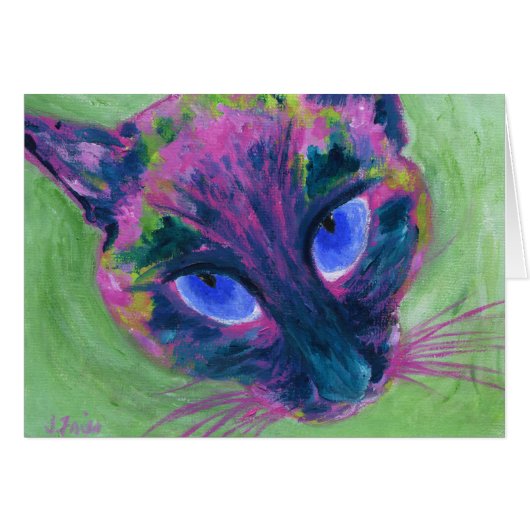 Siamese Psychedelic Cards (Front Horizontal)