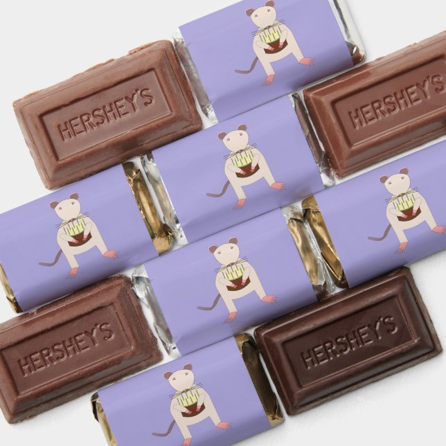 Siamese Rat with Birthday Cake Custom Hershey's Miniatures (Assorted)