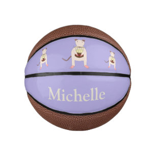 Siamese Rat with Birthday Cake Custom Mini Basketball