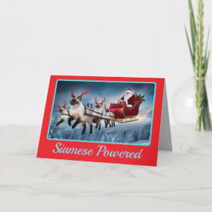 Siamese Reindeer Card