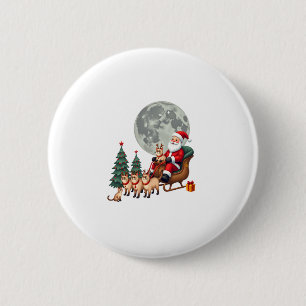 Siamese Reindeer Christmas Siamese Cat Lover Gifts Button