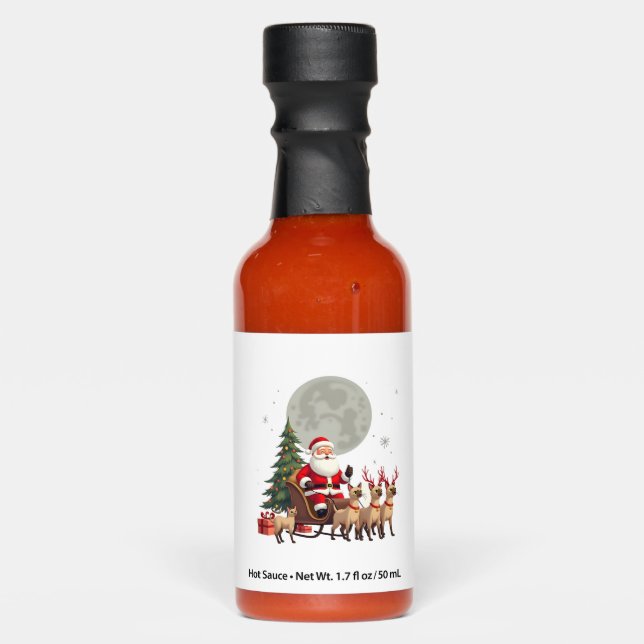 Siamese Reindeer Christmas Siamese Cat Lover Gifts Hot Sauces (Front)