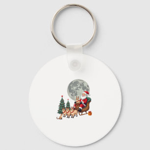 Siamese Reindeer Christmas Siamese Cat Lover Gifts Keychain