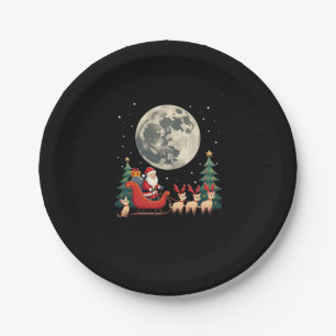 Siamese Reindeer Christmas Siamese Cat Lover Gifts Paper Plates