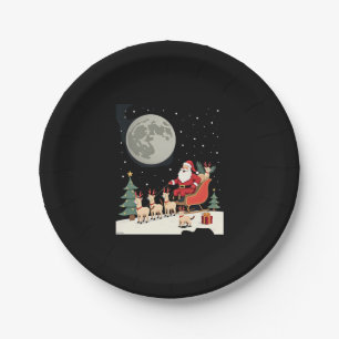 Siamese Reindeer Christmas Siamese Cat Lover Gifts Paper Plates