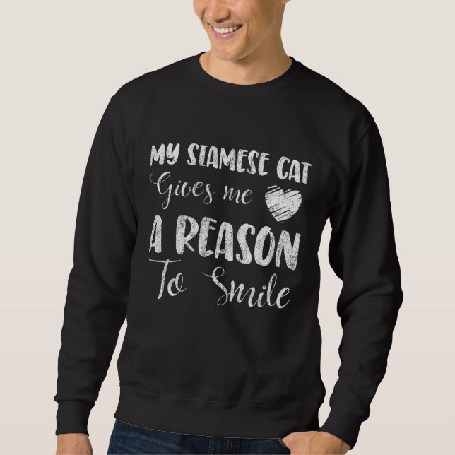 Siamese Smile Sweatshirt (Front)