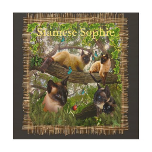 Siamese Sophie Wood Wall Art