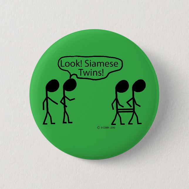 Siamese Twins Button (Front)