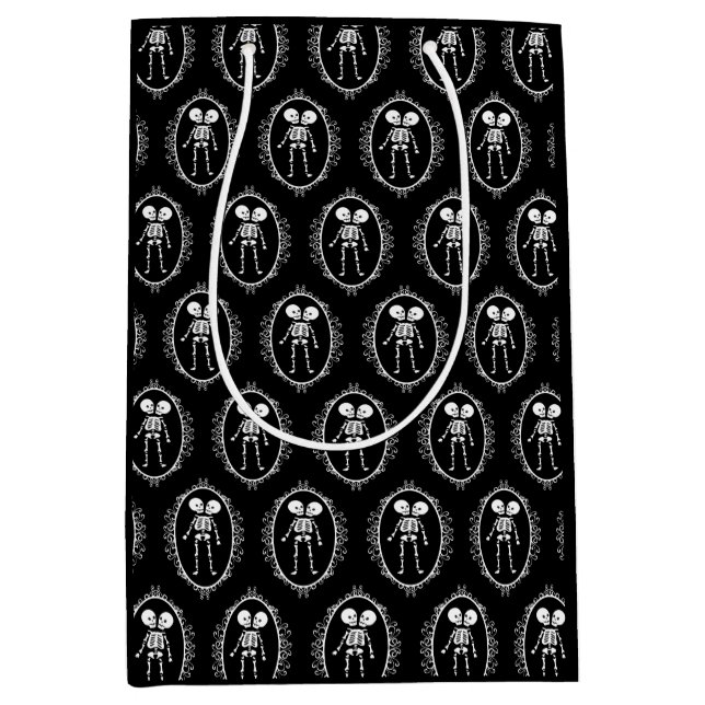 Siamese Twins Skeleton Gift Bag (Front)