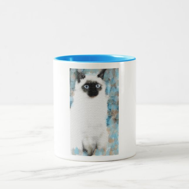Siamese Two-Tone Coffee Mug (Center)