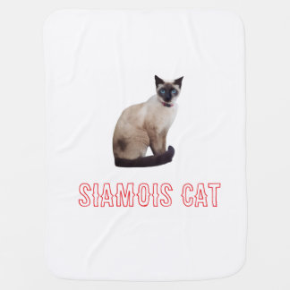 siamois cat t shirt baby blanket