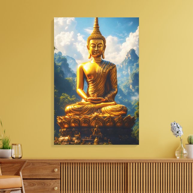 Siam's Golden Soul Canvas Print (Insitu(LivingRoom))