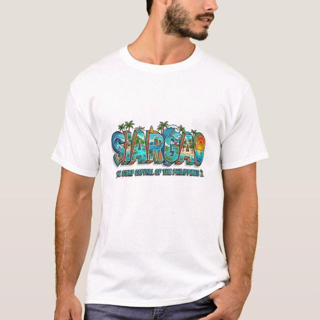 SIARGAO ISLAND Men's Basic T-Shirt (Front)