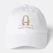 Siasconset Floral Arch Nantucket Rose Preppy Hat