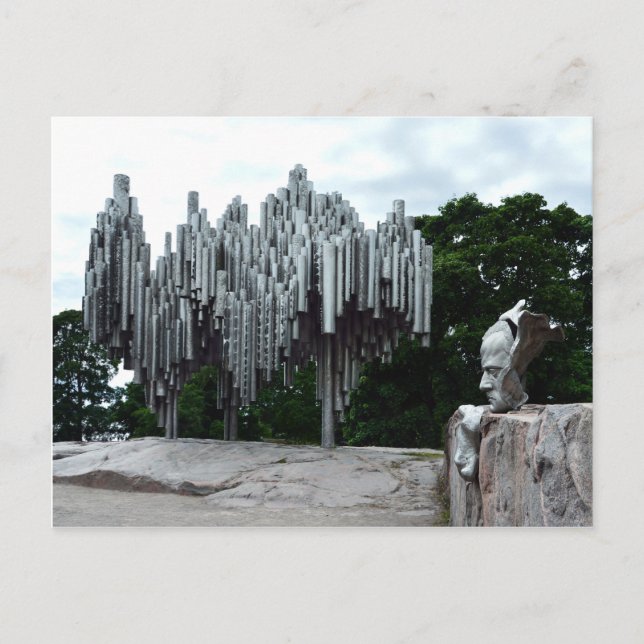 Sibelius Monument, Helsinki Finland Postcard (Front)