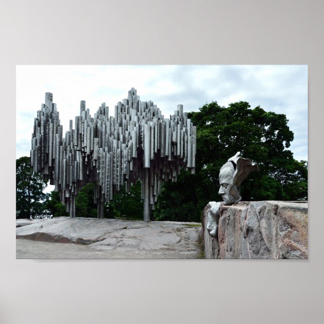 Sibelius Monument, Helsinki, Finland Poster (Front)