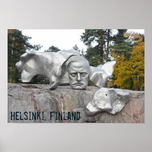 Sibelius monument Helsinki Finland Poster
