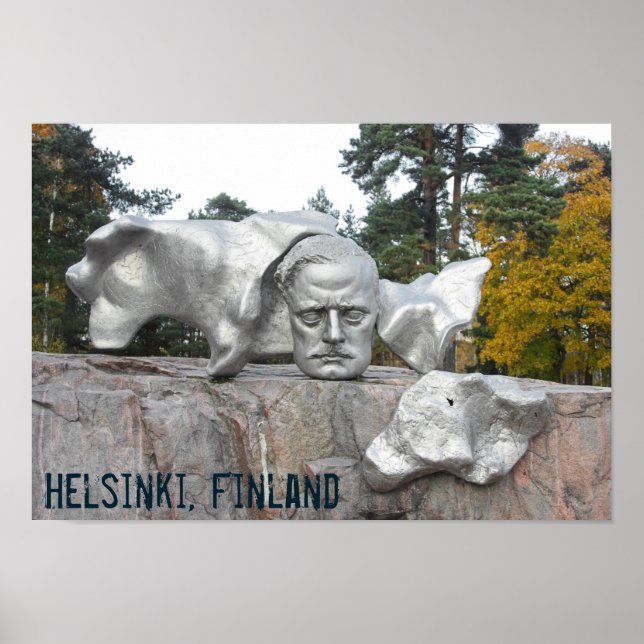 Sibelius monument, Helsinki, Finland Poster (Front)