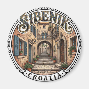 Šibenik Old Town Alley Croatia Magnet