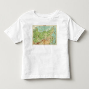 Siberia map with shipping routes toddler t-shirt