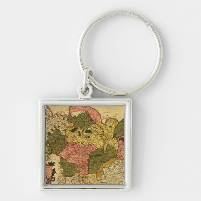 Siberia, RussiaPanoramic MapSiberia, Russia Keychain (Front)