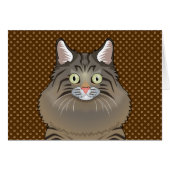 Siberian Cat Cartoon Paws (Front Horizontal)