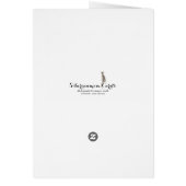 Siberian Cat Eyes Blank Card (Back)